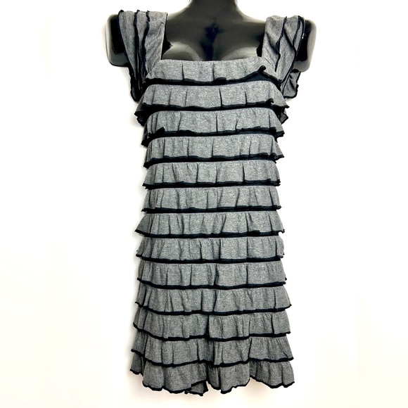 Max Studio Specialty Dresses & Skirts - Gray Tiered Mini Dress
